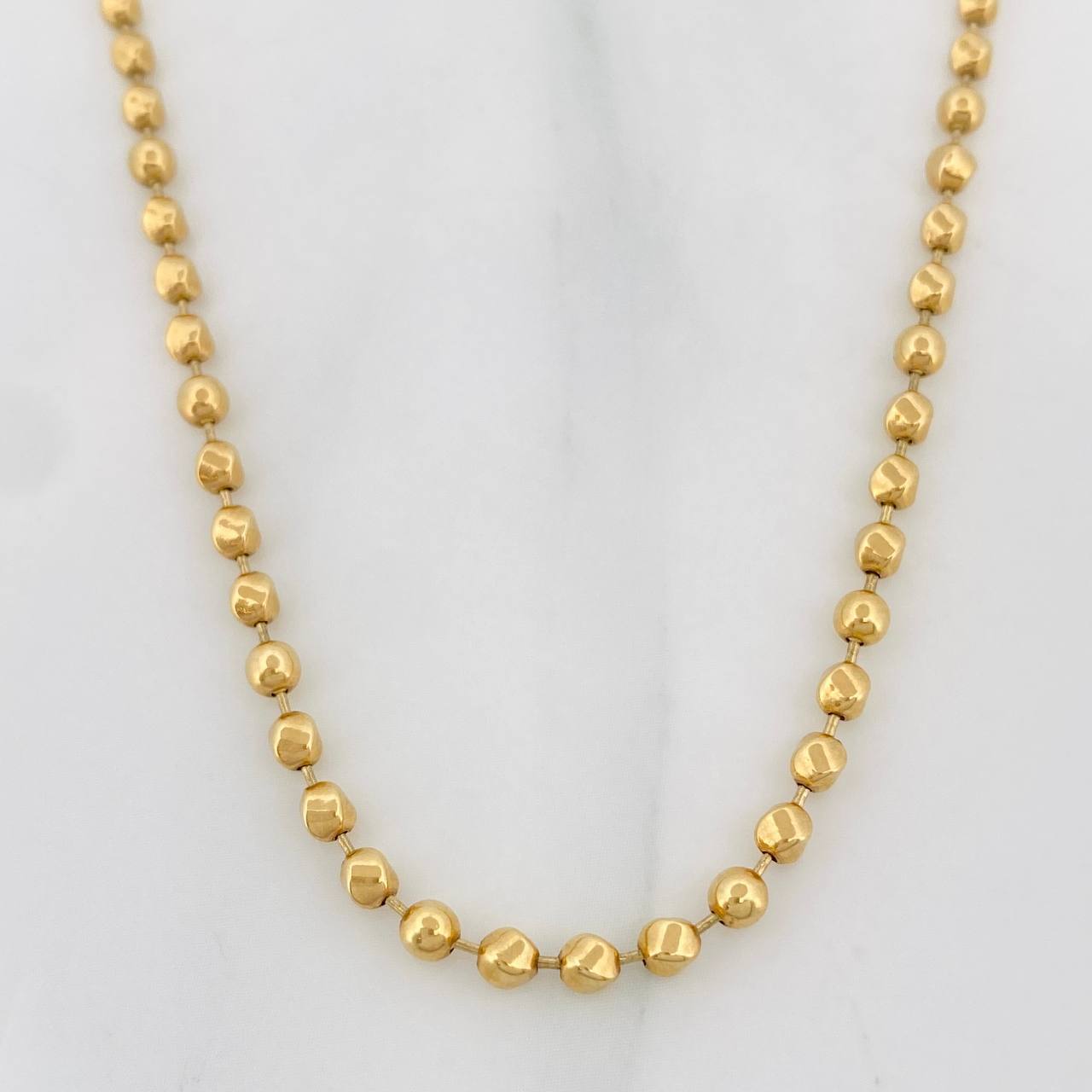 Cadena Militar 15.95g / 26 in / 3mm Oro Amarillo 18K