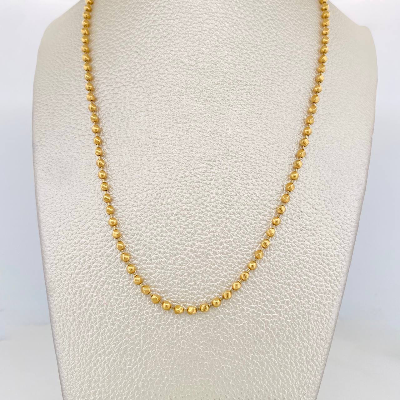 Cadena Militar 15.95g / 26 in / 3mm Oro Amarillo 18K