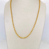 Cadena Militar 15.95g / 26 in / 3mm Oro Amarillo 18K