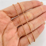 Cadena Militar 7.1g / 22 in / 2mm Oro Rosa 18K