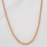 Military Chain 8.3g / 26 in / 2mm 18K Rose Gold