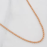 Cadena Militar 7.1g / 22 in / 2mm Oro Rosa 18K