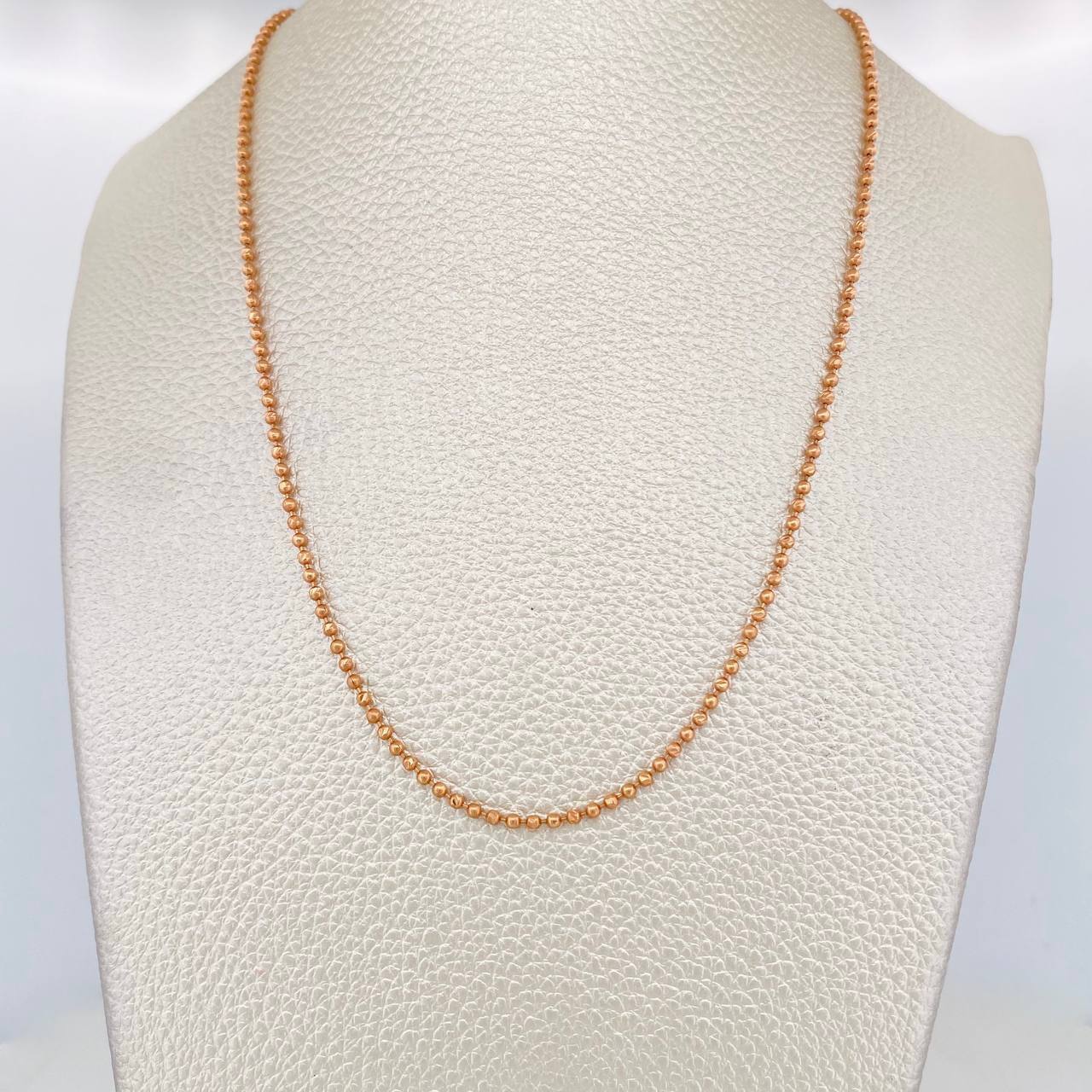 Military Chain 8.3g / 26 in / 2mm 18K Rose Gold