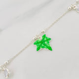 Bracelet Leaves 6.15g / 8 1/2 in / 0.9mm Silver 925