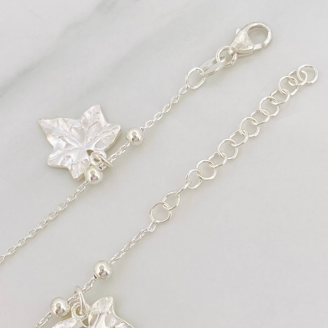 Bracelet Leaves 6.15g / 8 1/2 in / 1mm Silver 925