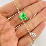Bracelet Leaves 6.15g / 8 1/2 in / 0.9mm Silver 925