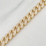 Pulso Cubano 19.25g / 8 1/4 in / 8.2mm Plata Vermeil 925