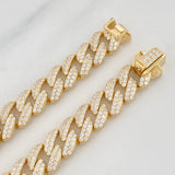 Pulso Cubano 19.25g / 8 1/4 in / 8.2mm Plata Vermeil 925