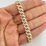 Pulso Cubano 19.25g / 8 1/4 in / 8.2mm Plata Vermeil 925