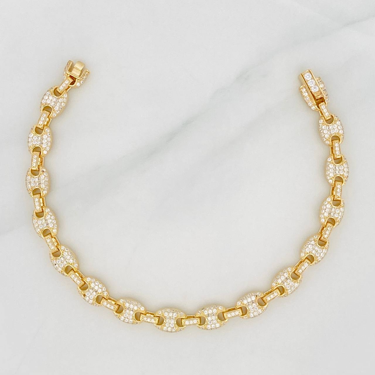 Bracelet GC 12.25g / 7 in / 6.1mm Silver Vermeil 925