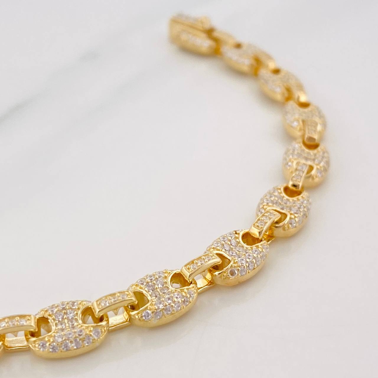 Bracelet GC 12.25g / 7 in / 6.1mm Silver Vermeil 925