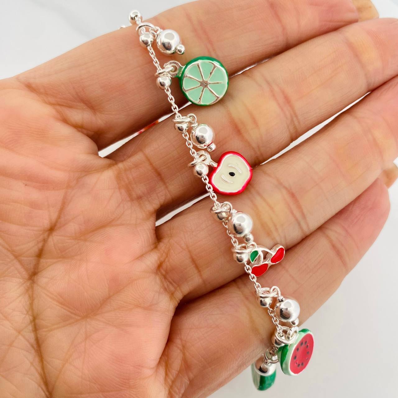 Bracelet Tropical 10.6g / 8 1/2 in / 1mm Silver 925