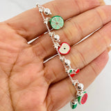Bracelet Tropical 10.6g / 8 1/2 in / 1mm Silver 925