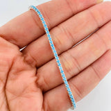 Tennis Bracelet 3.25g / 7 3/4 in / 2.2mm Silver 925