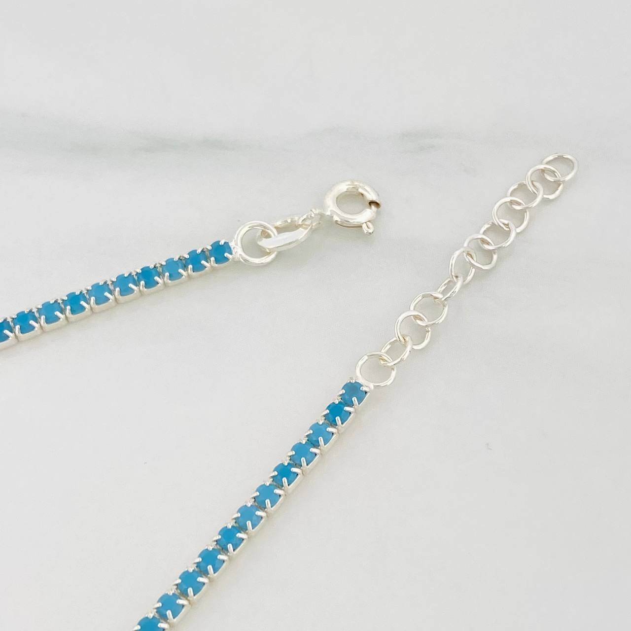 Tennis Bracelet 3.2g / 7 3/4 in / 2.25mm Silver 925