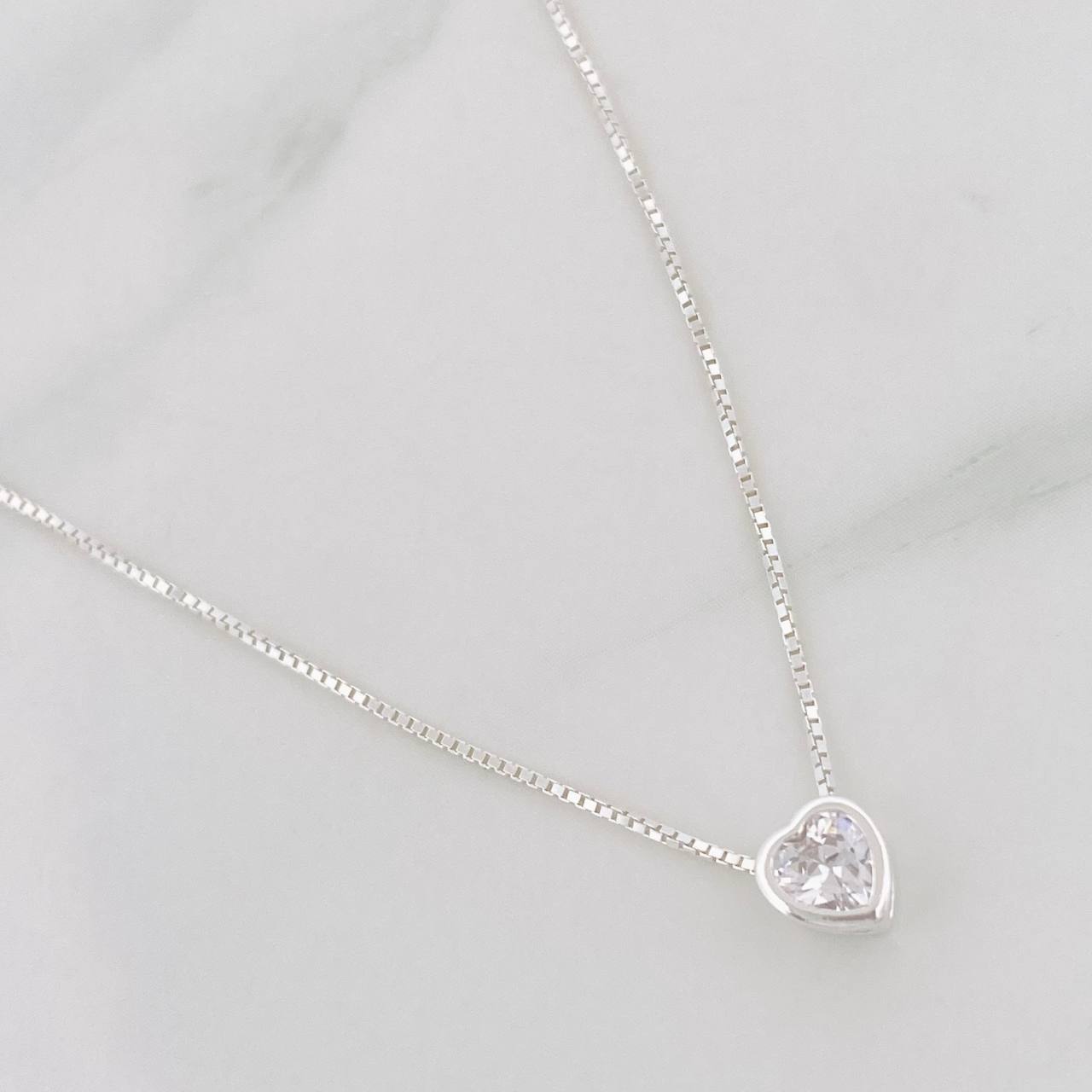 Venetian Chain Heart 1.85g / 18 in / 0.75mm Silver 925