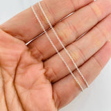 Cadena Aro Seguido Globo 6.15g / 18 in / 1mm Plata 925