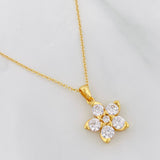 Classic Link Chain Flower 3g / 18 in / 0.9mm Silver Vermeil 925