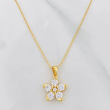 Classic Link Chain Flower 3g / 18 in / 0.9mm Silver Vermeil 925