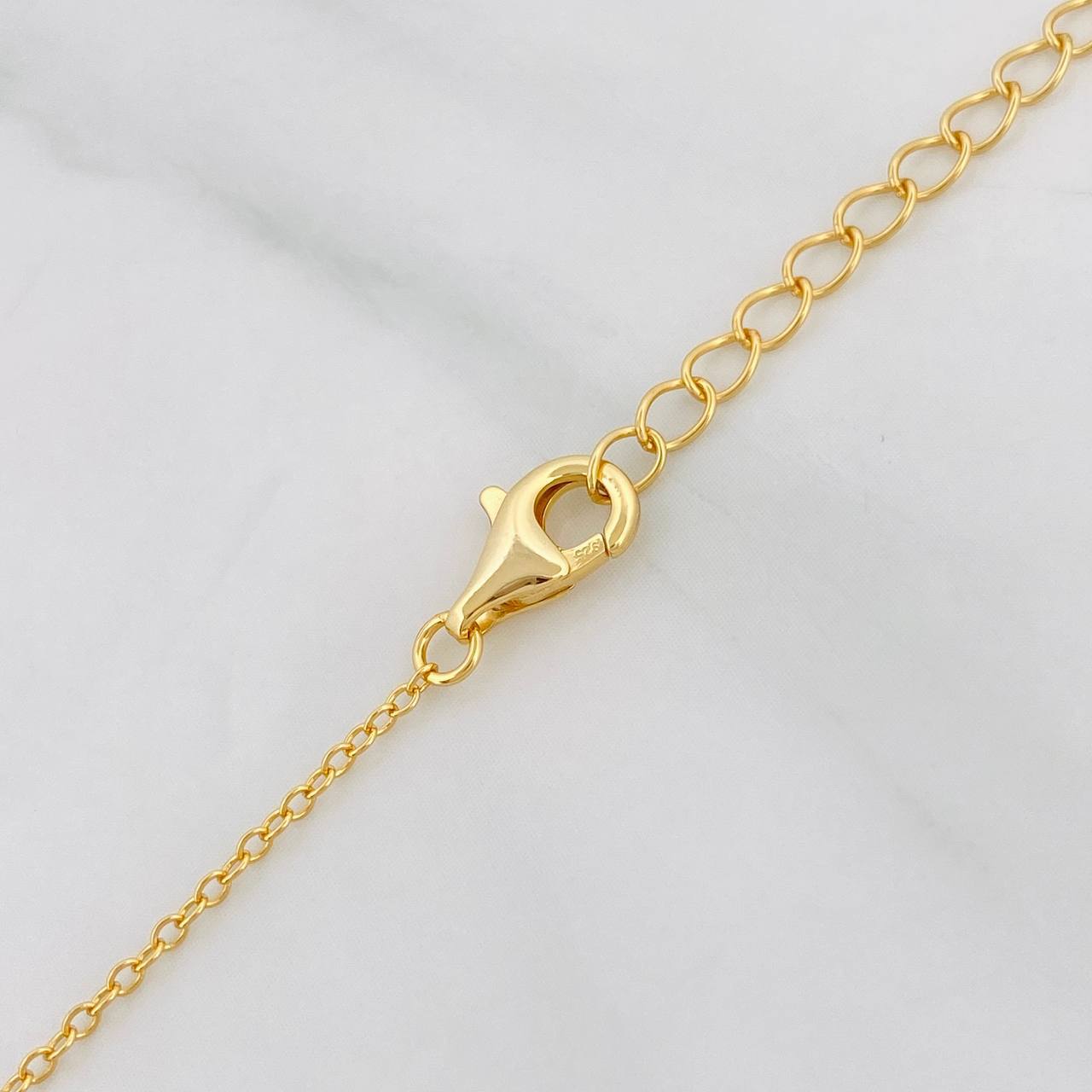 Classic Link Chain Flower 3g / 18 in / 0.9mm Silver Vermeil 925