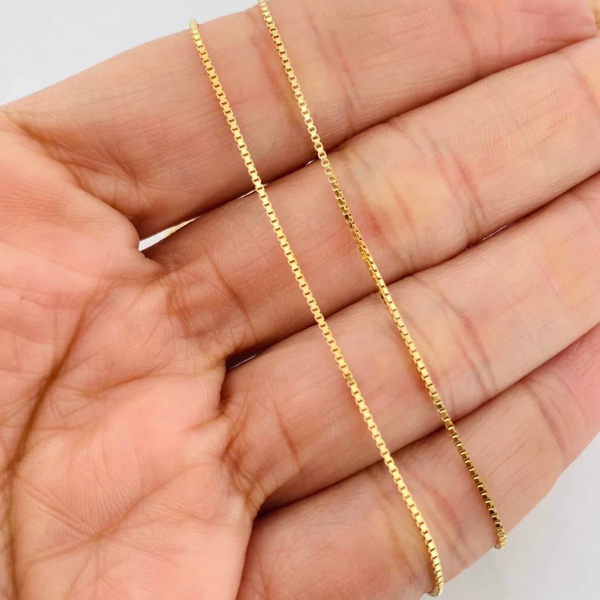Venetian Chain Cherry 3.25g / 18 in / 0.9mm Silver Vermeil 925