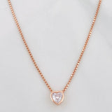 Cadena Veneciana Corazon 2.25g / 18 in / 0.8mm Plata Vermeil 925