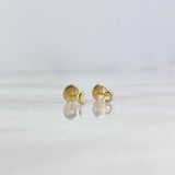 Stud Earrings Half Moon 0.4gr / 18K Gold +0$