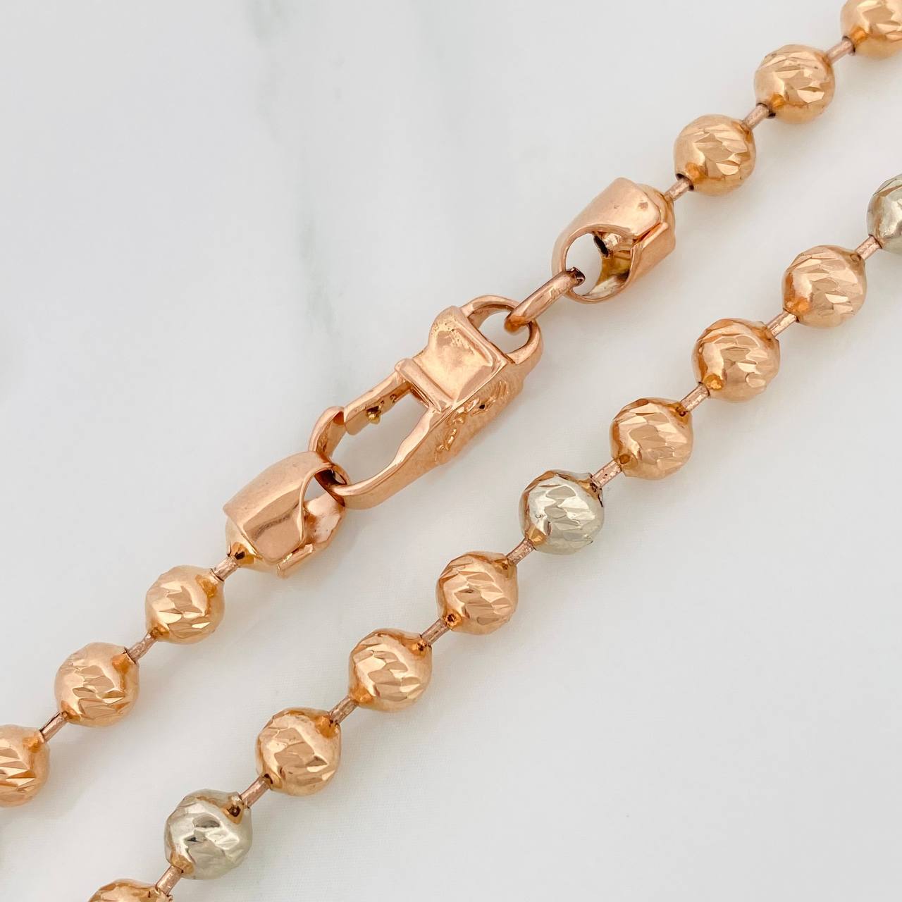Miraculous Virgin Rosary 19.15gr / 16 1/4 in / 6mm-8mm 18K Rose Gold $