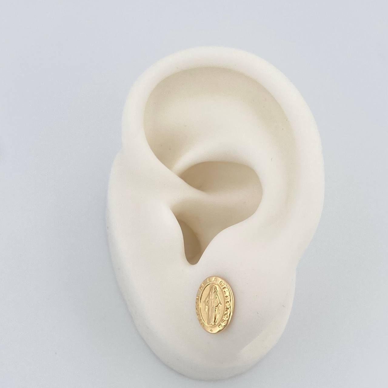 Stud Earrings Virgin Miraculous 0.8gr / 18K Gold +0$