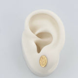 Stud Earrings Virgin Miraculous 0.8gr / 18K Gold +0$