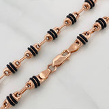 Rustic Barrel Chain 17.95gr / 28 3/4 in / 4.2mm Rose Gold 18K &