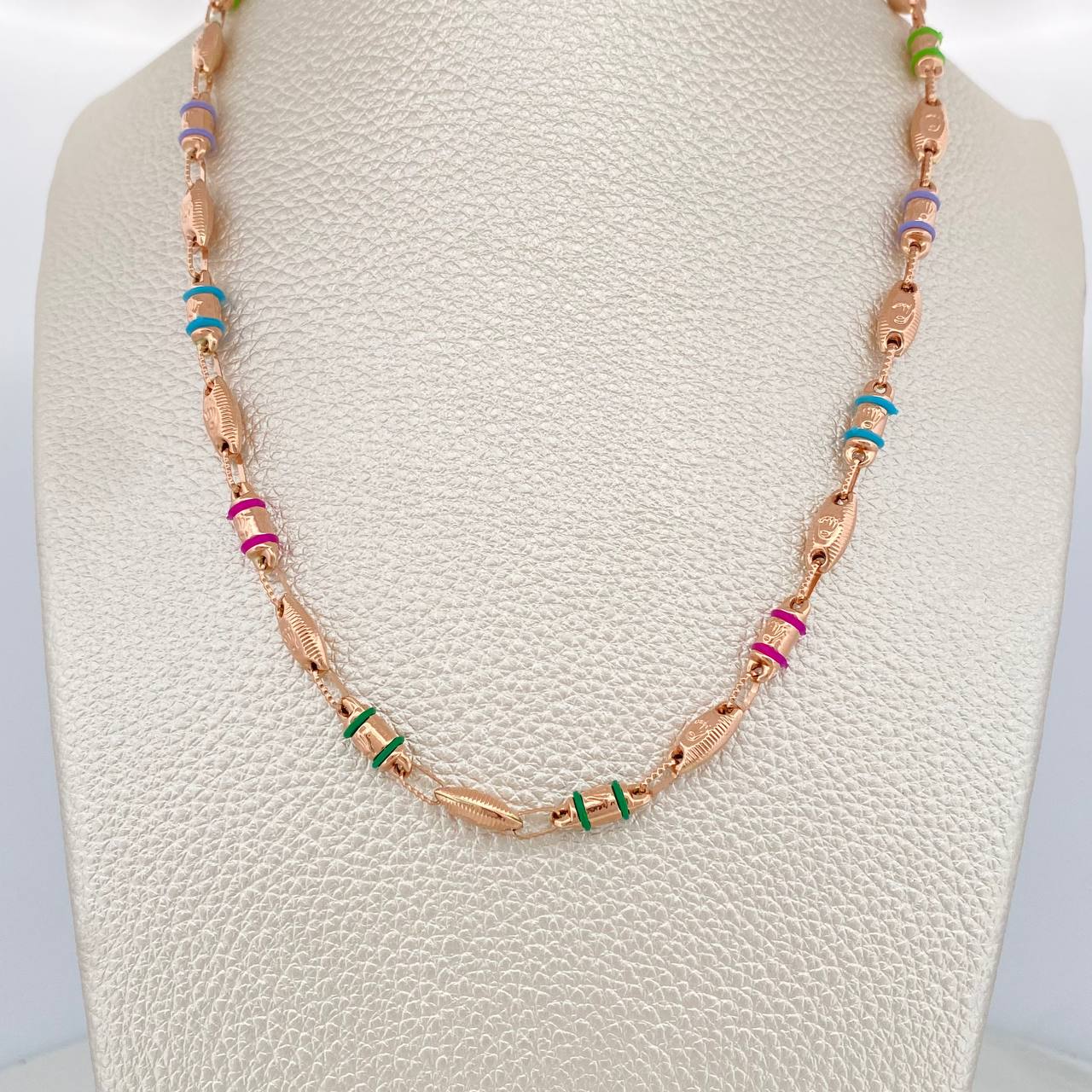 Rustic Crown Chain 14.3gr / 24 1/2 in / 4.1mm Rose Gold 18K &