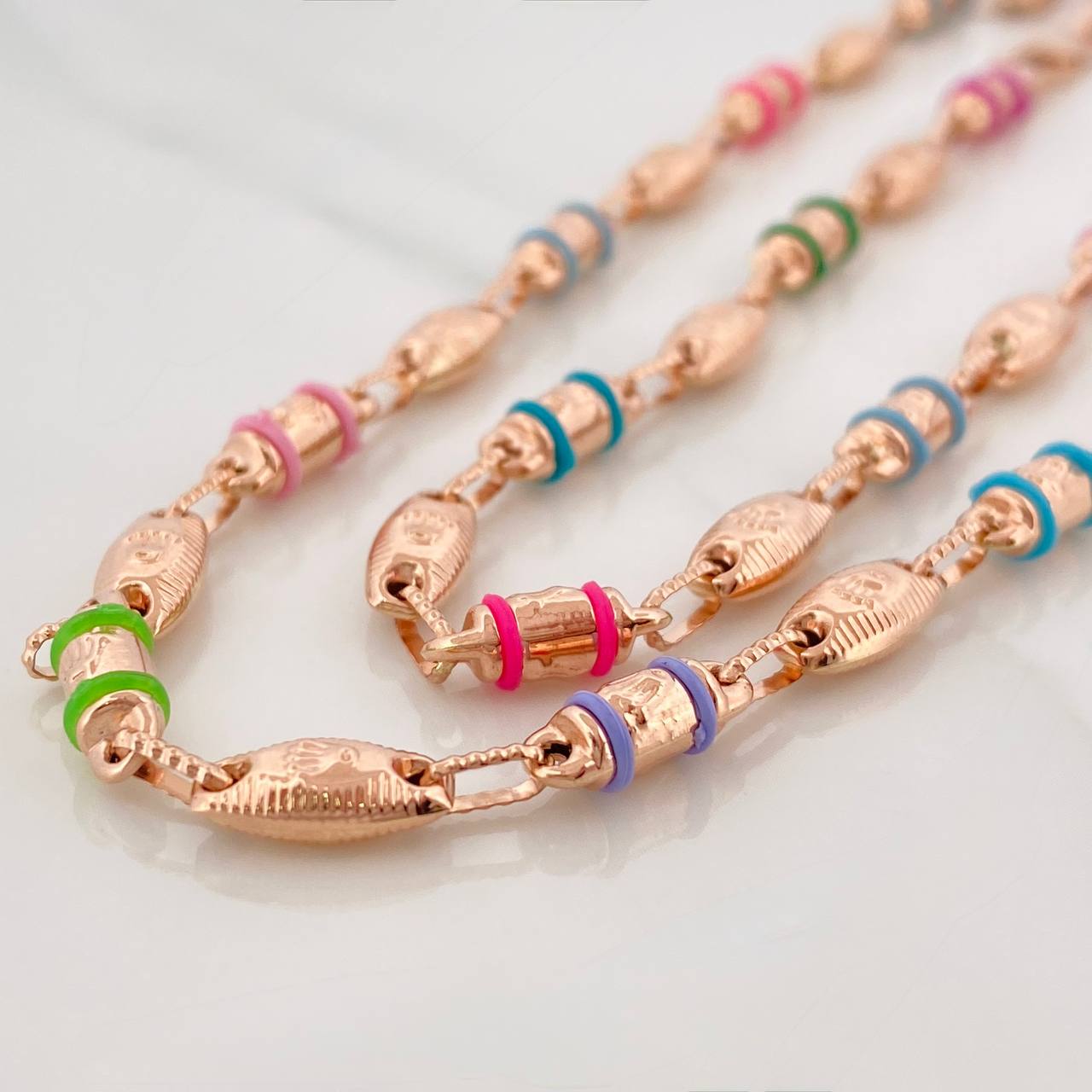 Rustic Crown Chain 14.3gr / 24 1/2 in / 4.1mm Rose Gold 18K &