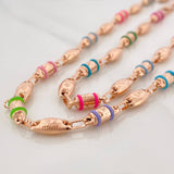 Rustic Crown Chain 14.3gr / 24 1/2 in / 4.1mm Rose Gold 18K &