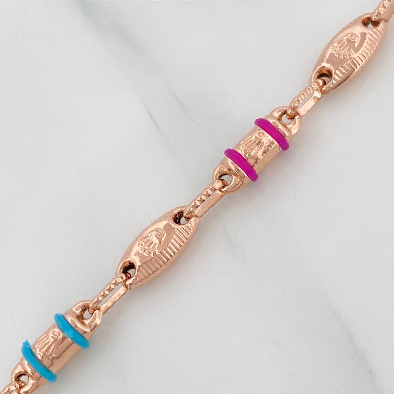 Rustic Crown Chain 14.3gr / 24 1/2 in / 4.1mm Rose Gold 18K &