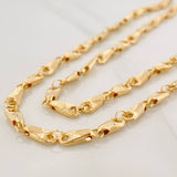 Rustic Spike Chain 11.95gr / 24 in / 3.8mm Yellow Gold 18K &