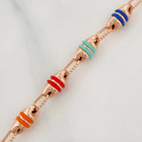 Rustic Barrel Chain 14.85gr / 25 in / 4.05mm Rose Gold 18K &