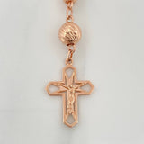 Rosario Virgen Milagrosa 19.6gr / 16 1/2 in / 6mm-8mm Oro Rosa 18K $