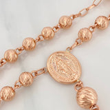 Rosario Virgen Milagrosa 19.6gr / 16 1/2 in / 6mm-8mm Oro Rosa 18K $