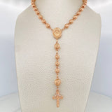 Miraculous Virgin Rosary 19.15gr / 16 1/4 in / 6mm-8mm 18K Rose Gold $