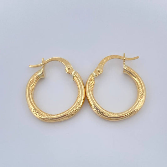 Candongas Solara 1.45gr / 3/4 in / Oro Amarillo 18K &