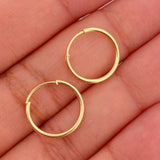 Candongas Aro 0.7gr / 3/4 in / Oro Amarillo 18K ©