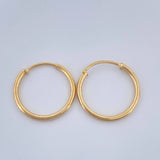 Candongas Aro 2.25gr / 1 in / Oro Amarillo 18K ©