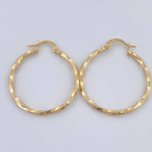 Candongas Deis 1.45gr / 1 1/4 in / Oro Amarillo 18K &