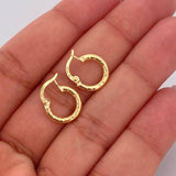 Candongas Kataleya 0.9gr / 1/2 in / Oro Amarillo 18K &