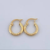 Candongas Kataleya 0.9gr / 1/2 in / Oro Amarillo 18K &