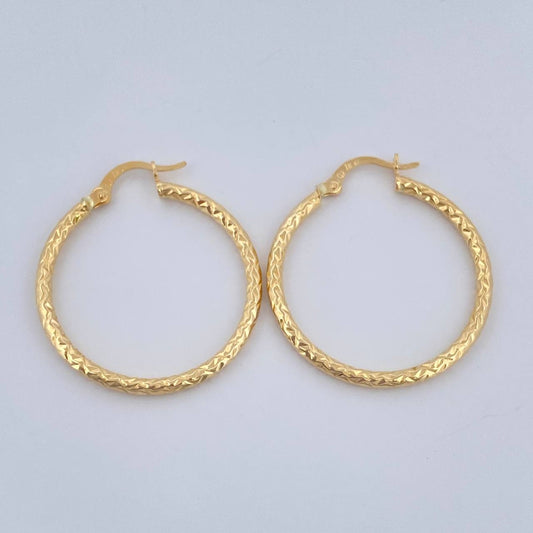 Candongas Kataleya 1.95gr / 1 1/4 in / Oro Amarillo 18K &