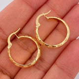 Candongas Lary 2.6gr / 1 in / Oro Amarillo 18K &