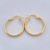 Candongas Gera 1.4gr / 3/4 in / Oro Amarillo 18K &