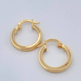 Candongas Tribal 1.1gr / 3/4 in / Oro Amarillo 18K &